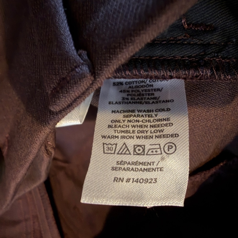 Loft curvy brown skinny dress pants - Picture 6 of 7
